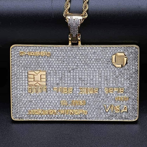Custom made credit card pendant list name you want on it below! Ready in 13 days - Picture 14 of 16